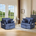 VINGL 39.2" Wide 360° Swivel Accent Armchairs by VINGLI