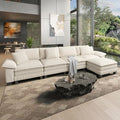 HERA'S HOUSE 158" Oversized Modular Sectional L Shaped Sofa, Corduroy Beige by HERASHOUSE