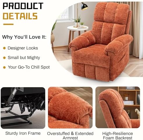 Korser Recliner Chair, Living Room Recliner Chairs - Image 5