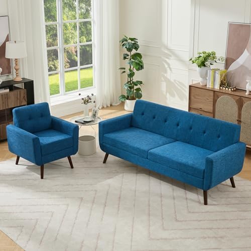 Tbfit Mid Century Modern Sofa Couch, Standard Sofa & Accent Chair by TBfit
