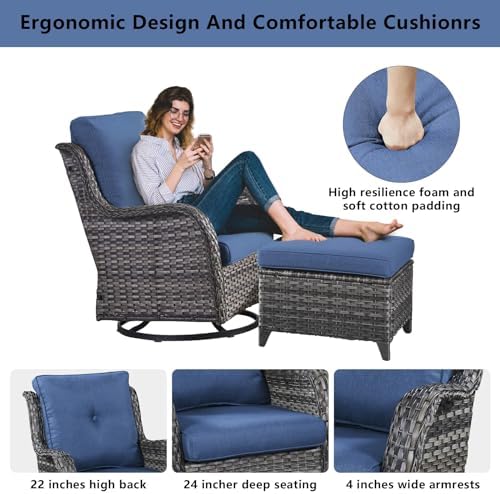 Belord Wicker Outdoor Furniture Patio Furniture Set - Image 4