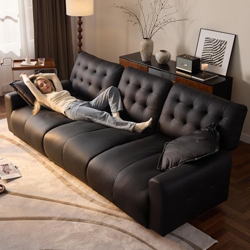 Oversized Sectional Couches for Living Room, Modular Leather Cloud Couch - Image 5