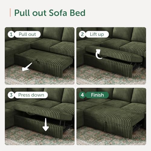 HONBAY Modular Sectional Sleeper Sofa - Image 5