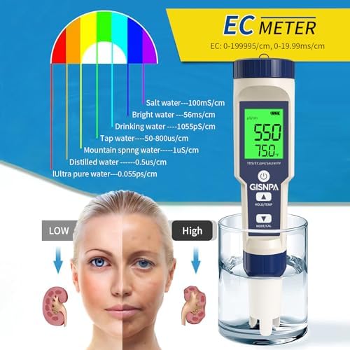5-in-1 Salt Water Pool Tester, pH/TDS/EC/Salinity/Temp Meter, 0.01 Resolution - Image 6