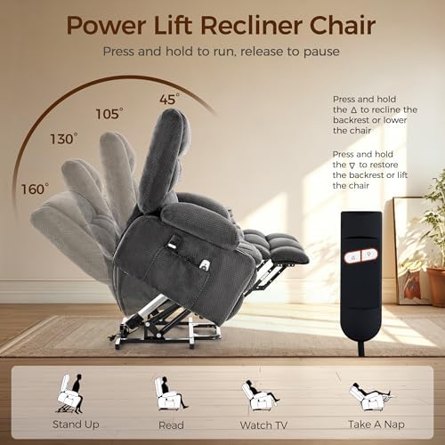 Power Lift Recliner Chair for Elderly, Electric Reclining Lift Chair - Image 3