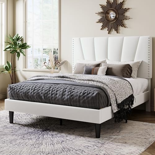 Allewie Queen Velvet Platform Bed Frame - Image 3