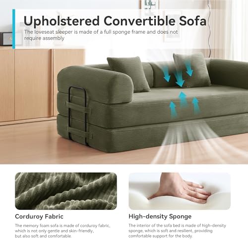 79" Convertible Sofa Bed, Boneless Couch - Image 6