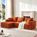 93" Boneless Couch, Modular Sectional Sofa by Yimilife