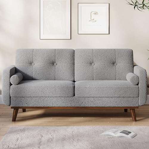 IDEALHOUSE 65" Mid Century Modern Couch Sofa Loveseat - Image 3