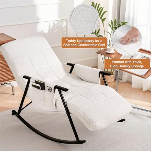 VECELO High Back Nursery Rocking Chair - Image 6