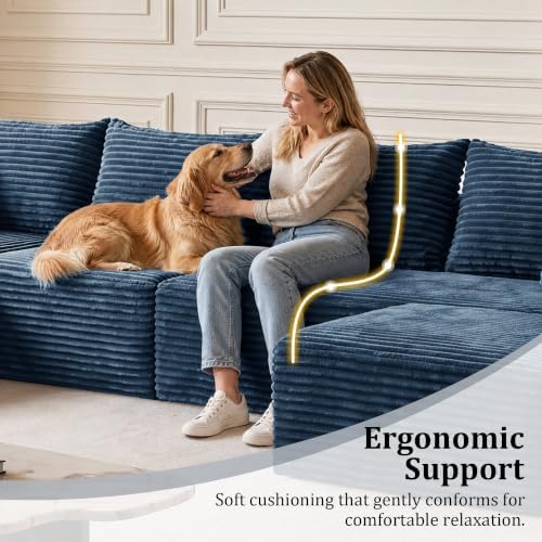 Boneless Couch U-Shaped Sectional Sofa - Image 5