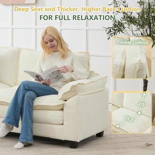 Oversized Modular Sectional Sofa Set, Convertible Deep Seat Cloud Couch - Image 6