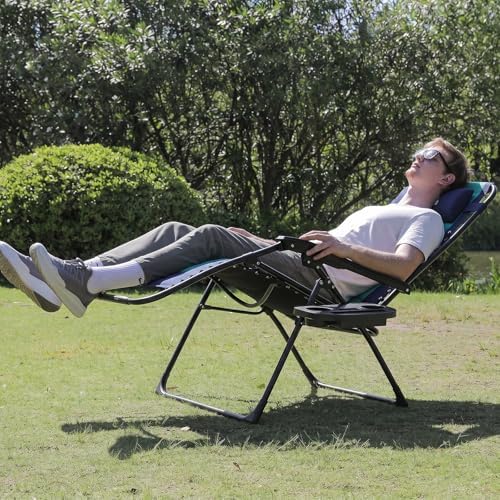 Colegence Oversized Zero Gravity Chairs Set of 2, 400-lb Capacity Recliner - Image 2