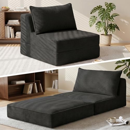 Erament Folding Sofa Bed, Portable Floor Couch Lounge Sofa by Unknown