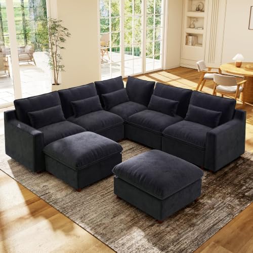 Ihanherry 134" Oversized Modular Sectional Sofa by iHanHerry
