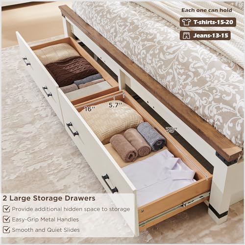 RedLemon 54" Farmhouse Queen Bed Frame - Image 5