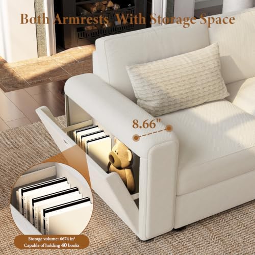 Vesgantti Modular 8-Seater Chenille L Shaped Sectional Sofa - Image 5