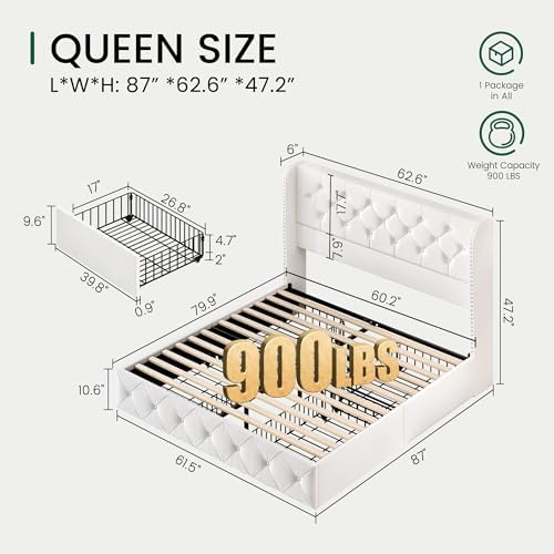 LARMACE Queen Size Bed Frame - Image 2