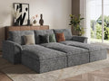 EASE MOOSE 115" Cloud Sleeper Sofa, Boneless Modular Couch by EASEMOOSE