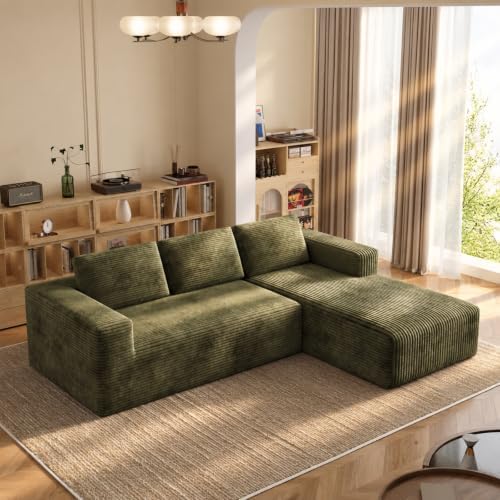 93" L-Shaped Modular Sectional Sofa by Rwatjairex
