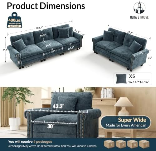 HERA'S HOUSE Modular Sectional Sofa Set - Image 2