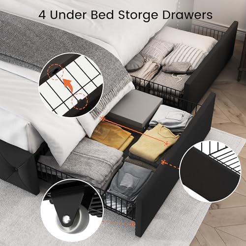 LARMACE Queen Size Bed Frame - Image 6
