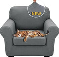 XINEAGE 2-Piece Stretch Armchair Sofa Cover, Washable Couch Covers by XINEAGE