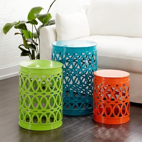 Deco 79 Metal Accent Table, Matte Multi Colored - Image 2