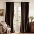 StangH Brown Velvet Curtains Blackout by StangH