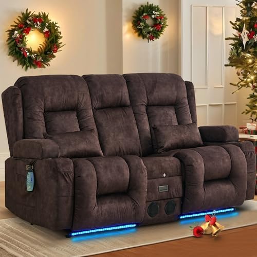 TUNYI Power Loveseat Recliner Sofa by Becomesyourhomepartner