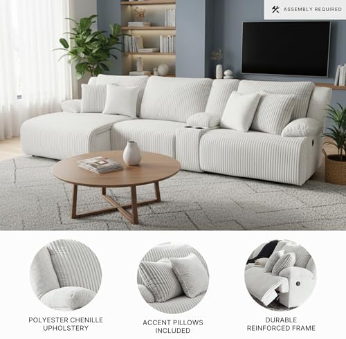 Signature Design by Ashley 4-Piece Reclining Sectional - Image 4