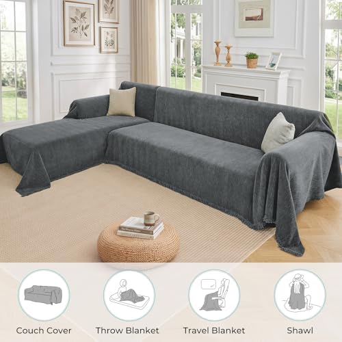 Herringbone L Shaped Couch Cover - Image 7