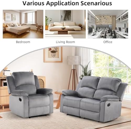EBELLO Manual Reclining Couch Set - Image 7