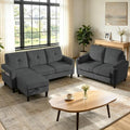 2 Piece Sectional Sofa Couch Set, 3-Seater Couch and Loveseat by soscana