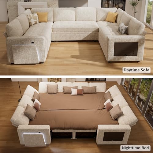 Vipbear 8 Seat U Shaped Modular Sectional Sleeper Sofa - Image 6