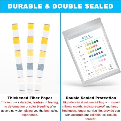 DaToo 8 in 1 Aquarium Test Kit Fish Tank Test Strips Accurate Water Quality - Image 5