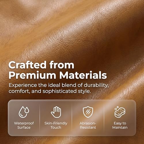 Faux Leather Sectional Couches for Living Room - Image 3