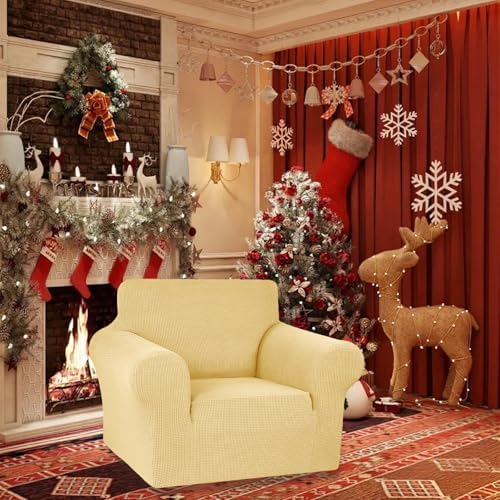 KEKUOU Stretch Chair Sofa Slipcover, Single Couch Cover - Image 2