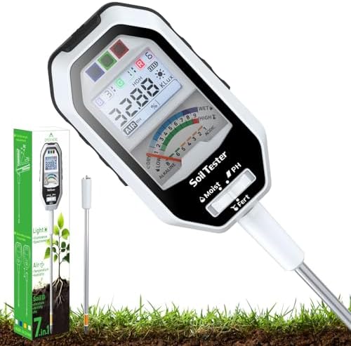 Soil Moisture Meter, 7-in-1 Soil PH Tester/Soil Moisture/Fertility by Unknown