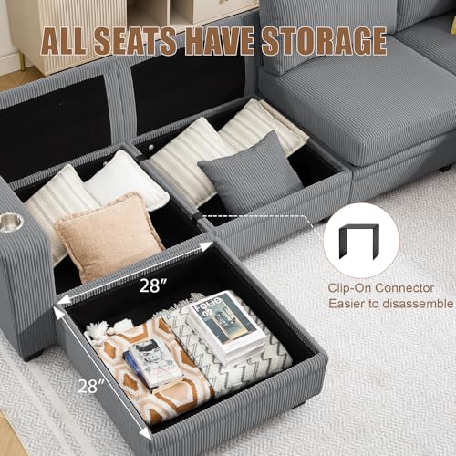 127" Modular Sectional Couch - Image 4