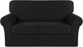 Turquoize Stretch Sofa Slipcover 2 Pieces Sofa Cover Couch Cover by Turquoize
