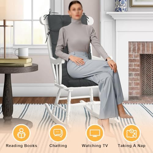 Rocking Chair Cushions Indoor High Back Set - Image 5