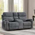 EBELLO Power Reclining Sofa Couch, Fabric Electric Recliner Loveseat Sofa by EBELLO
