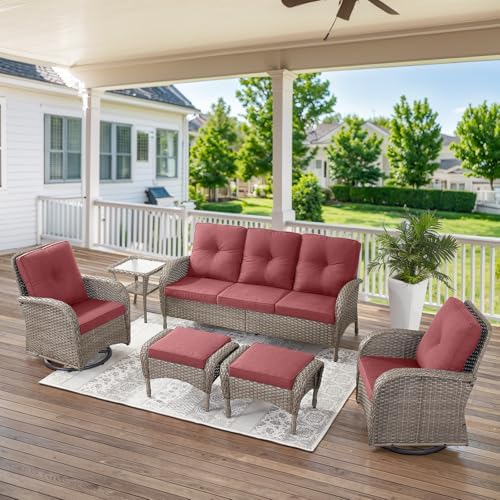 Belord 6 Pieces Wicker Patio Furniture Set by Belord