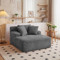 66.5" Oversized Chaise Lounge Chair Indoor, Boneless Sleeper Sofa Bed by Merikeshomes