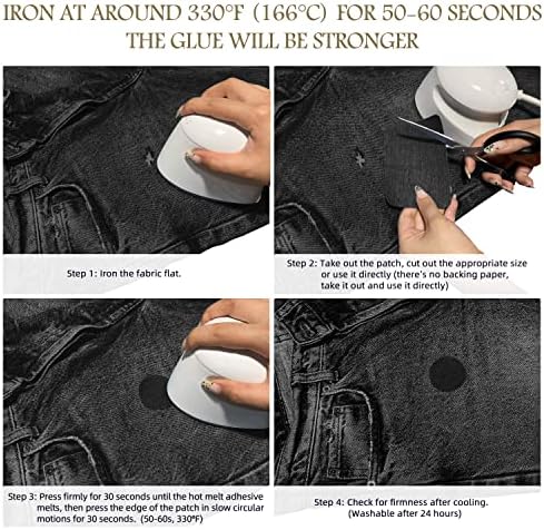 KING MOUNTAIN Iron-on Repair Patch 20 Pcs Pack, 100% Cotton Iron-on Repair Patch - Image 4