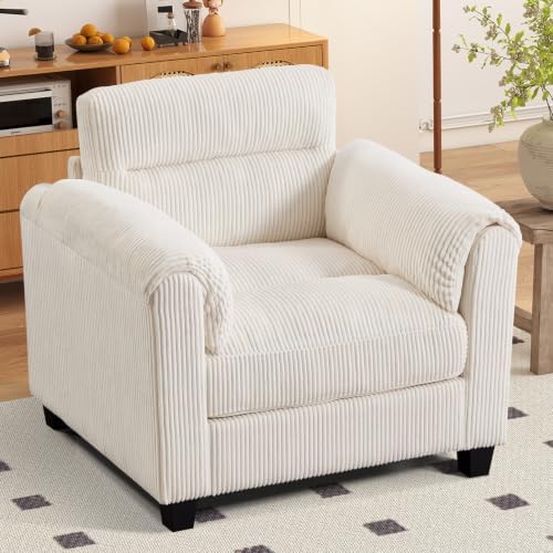 HAOMARKETS Corduroy Sofa Set, Upholstered Armchair by HAOMARKETS