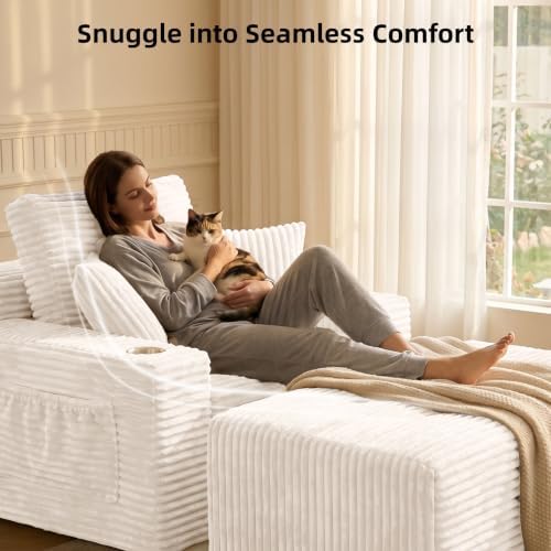 66" Oversized Boneless Chaise Lounge Chair - Image 5