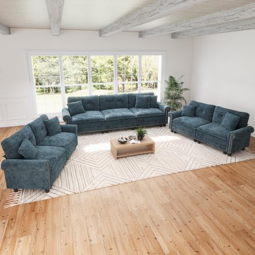 SUNSHINE VALLEY Modular Sectional Sofa and Loveseat Set Living Room 3-Piece by SUNSHINEVALLEY