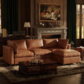 99'' Faux Leather Modular Sectional Sofa by Quenvo
